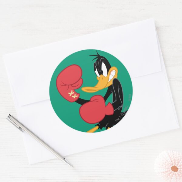 DAFFY_DUCK™_the_Boxer_Classic_Round_Sticker_3 DAFFY DUCK™ The Boxer Classic Round Sticker