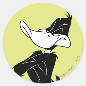 DAFFY DUCK™ With Arms Crossed Classic Round Sticker
