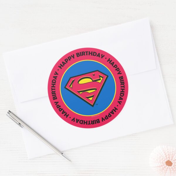 DC_Comics___Superman___Classic_Logo_Classic_Round_Sticker_3 DC Comics Superman Classic Logo Classic Round Sticker