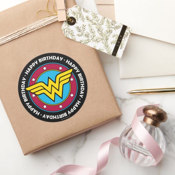 DC_Comics___Wonder_Woman_Circle_&_Stars_Logo_Classic_Round_Sticker_5 DC Comics Wonder Woman Circle Stars Logo Classic Round Sticker