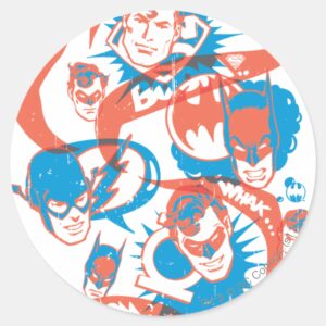 DC Originals Logo Burst Classic Round Sticker