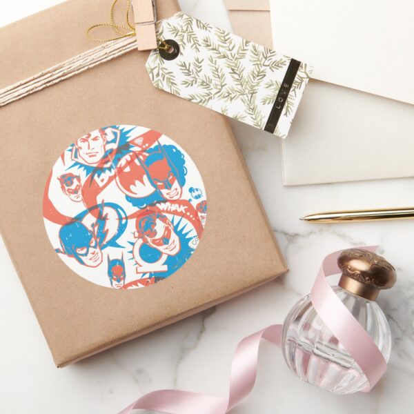 DC Originals Logo Burst Classic Round Sticker