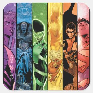 DC Pride Comic Cover 2022 Square Sticker