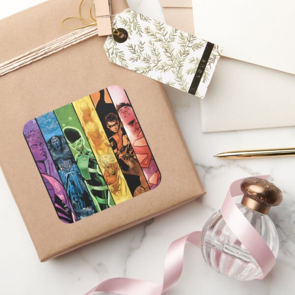 DC_Pride_Comic_Cover_2022_Square_Sticker_5 DC Pride Comic Cover 2022 Square Sticker