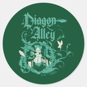 DIAGON ALLEY™ Vintage Graphic Classic Round Sticker