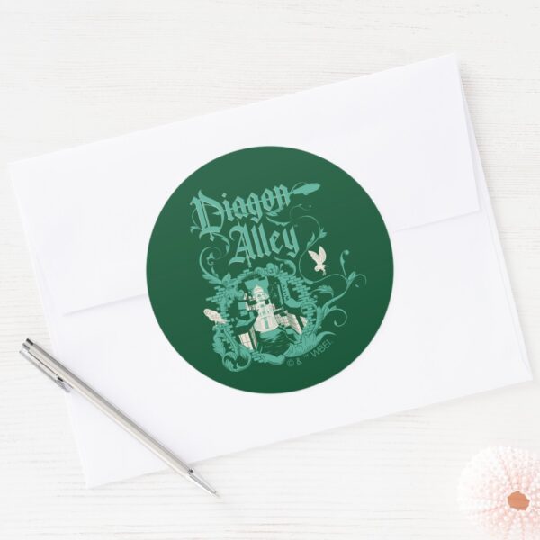 DIAGON_ALLEY™_Vintage_Graphic_Classic_Round_Sticker_3 DIAGON ALLEY™ Vintage Graphic Classic Round Sticker