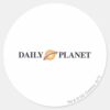 Daily_Planet_Logo_Classic_Round_Sticker_1 Daily Planet Logo Classic Round Sticker