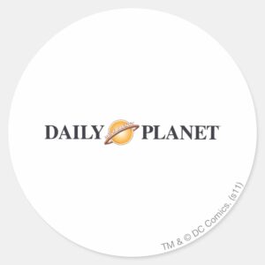 Daily Planet Logo Classic Round Sticker