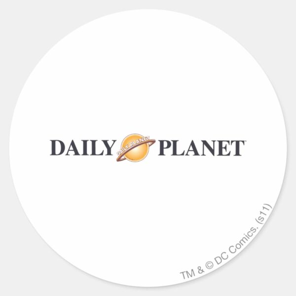 Daily_Planet_Logo_Classic_Round_Sticker_1 Daily Planet Logo Classic Round Sticker