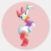 Daisy_Duck___Dancing_Classic_Round_Sticker_1 Daisy Duck Dancing Classic Round Sticker
