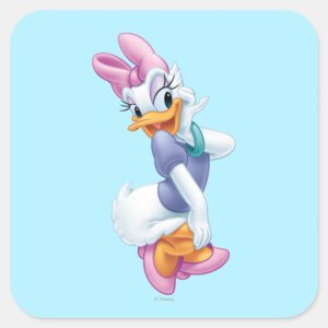 Daisy Duck Flirting Square Sticker