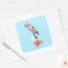 Daisy Duck Flirting Square Sticker