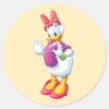 Daisy_Duck___Surprised_Classic_Round_Sticker_1 Daisy Duck Surprised Classic Round Sticker