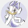 Daisy Duck Sweet Like Sugar Classic Round Sticker
