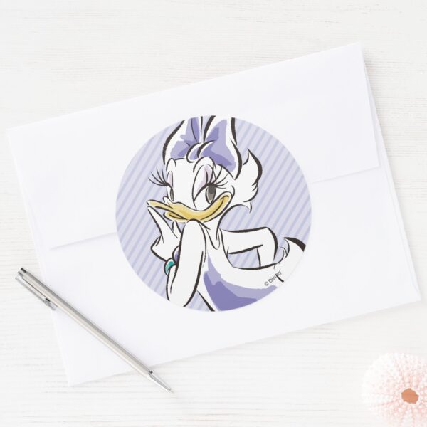 Daisy Duck Sweet Like Sugar Classic Round Sticker