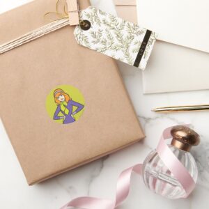 Daphne Hands On Hips Classic Round Sticker