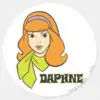 Daphne Name Graphic Classic Round Sticker