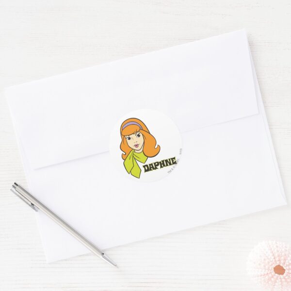 Daphne_Name_Graphic_Classic_Round_Sticker_3 Daphne Name Graphic Classic Round Sticker