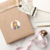 Daphne Smiling Classic Round Sticker
