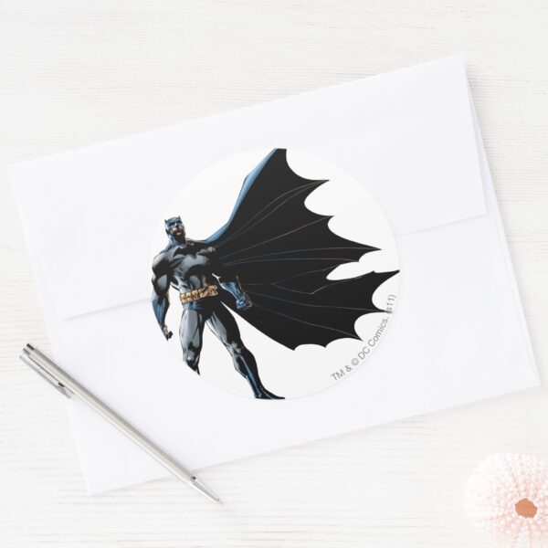 Dark_Knight_Night_Classic_Round_Sticker_3 Dark Knight Night Classic Round Sticker