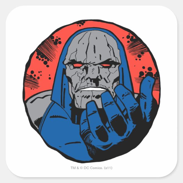 Darkseid Head Shot 2 Square Sticker