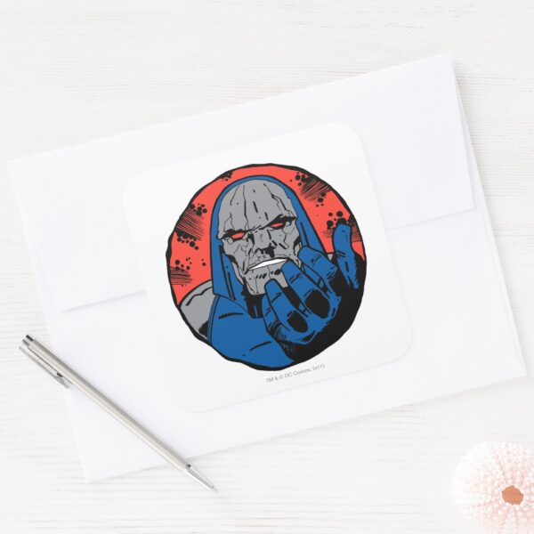 Darkseid Head Shot 2 Square Sticker