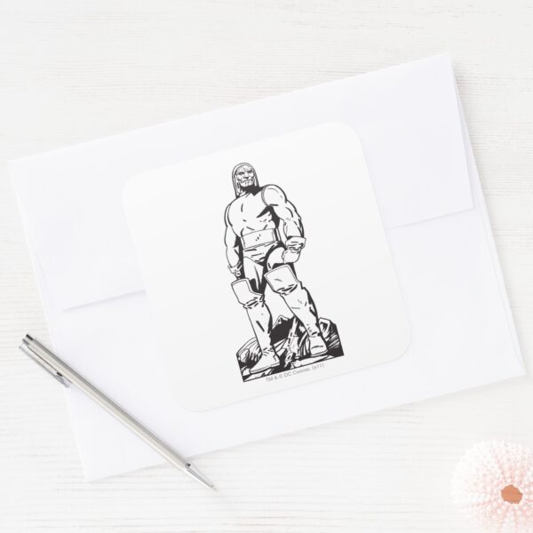 Darkseid Outline Square Sticker