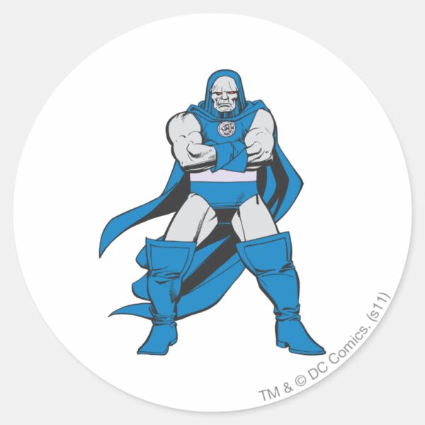 Darkseid_Poses_Classic_Round_Sticker_1 Darkseid Poses Classic Round Sticker