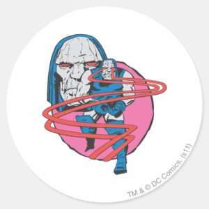 Darkseid Shoots Omega Beams Classic Round Sticker