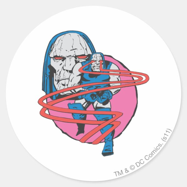 Darkseid Shoots Omega Beams Classic Round Sticker