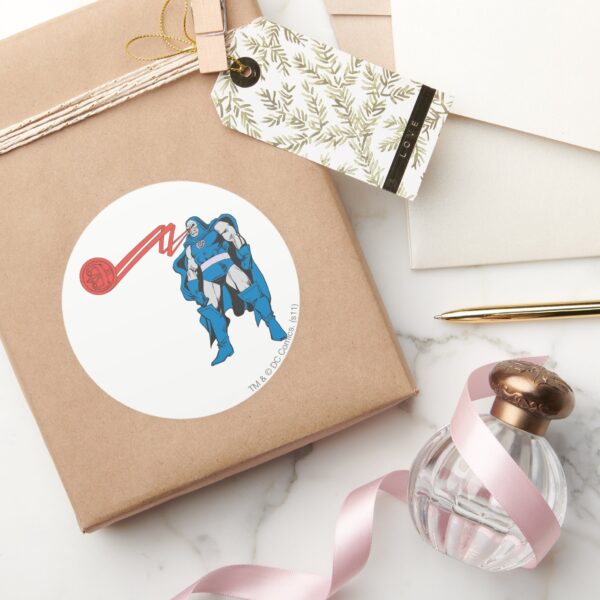 Darkseid Uses Psionic Powers Classic Round Sticker