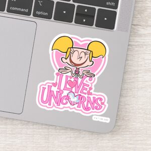 Dee Dee I Love Unicorns Sticker