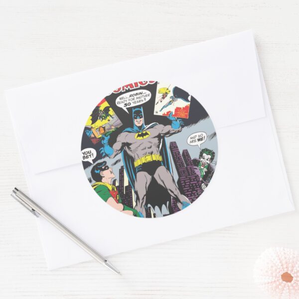 Detective_Comics_#387_Classic_Round_Sticker_3 Detective Comics 387 Classic Round Sticker