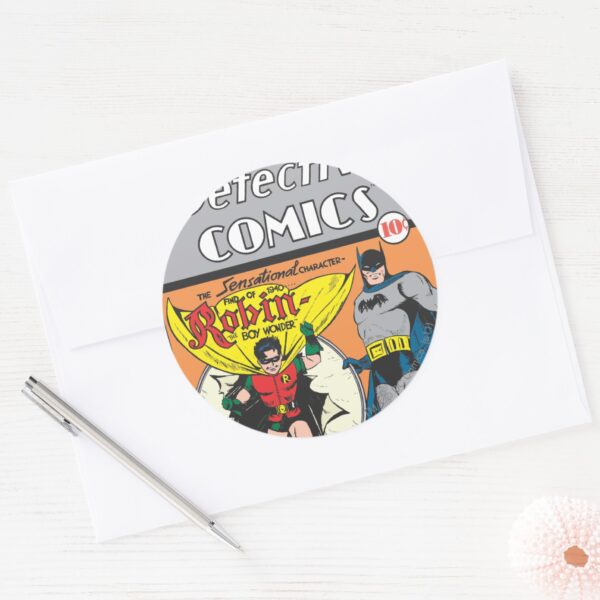 Detective_Comics_#38_Classic_Round_Sticker_3 Detective Comics 38 Classic Round Sticker