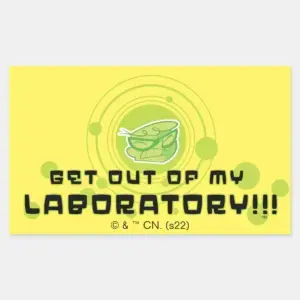 Dexter Get Out Of My Laboratory Rectangular Sticker