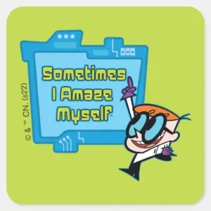 Dexter Sometimes I Amaze Myself Square Sticker
