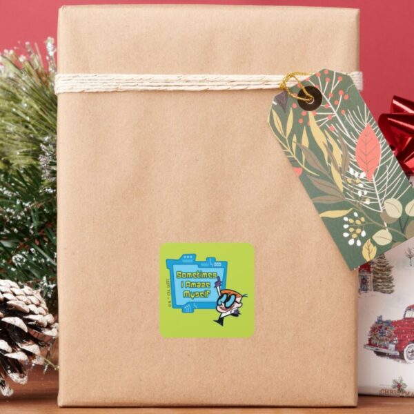 Dexter_-_Sometimes_I_Amaze_Myself_Square_Sticker_6 Dexter Sometimes I Amaze Myself Square Sticker