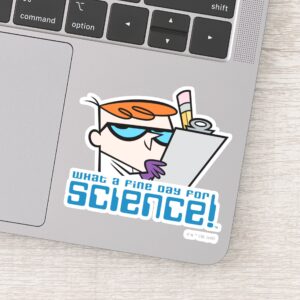 Dexter What A Fine Day For Science Sticker