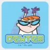 Dexter_Character_Name_Graphic_Square_Sticker_1 Dexter Character Name Graphic Square Sticker