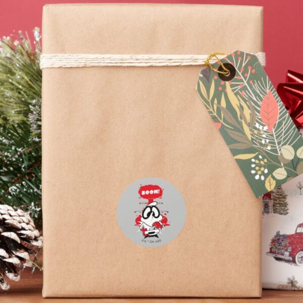 Dexter Detonation Graphic Classic Round Sticker