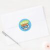 Dexter Genius Callout Graphic Classic Round Sticker