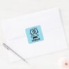 Dexter Genius Outline Graphic Square Sticker