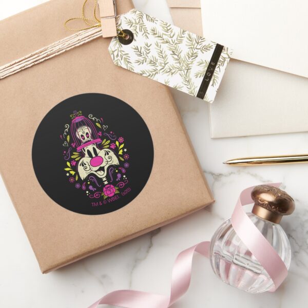 Día_De_Los_Muertos_TWEETY™_&_SYLVESTER™_Classic_Round_Sticker_4 Dia De Los Muertos TWEETY™ SYLVESTER™ Classic Round Sticker