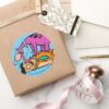Dino Licking Fred Flintstone Classic Round Sticker
