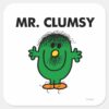 Disheveled_Mr._Clumsy_Square_Sticker_1 Disheveled Mr. Clumsy Square Sticker
