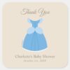 Disney_Cinderella_Dress___Girl_Baby_Show_Thank_You_Square_Sticker_2 Disney Cinderella Dress Girl Baby Show Thank You Square Sticker