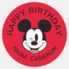 Disney_Mickey_Mouse_Winking_Face___Happy_Birthday_Classic_Round_Sticker_1 Disney Mickey Mouse Winking Face Happy Birthday Classic Round Sticker