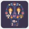Disney Pixar Coco Character Sugar Skull Square Sticker