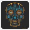 Disney Pixar Coco Colorful Ornate Skull Guitar Square Sticker
