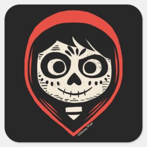 Disney Pixar Coco Miguel Dia De Los Muertos Square Sticker
